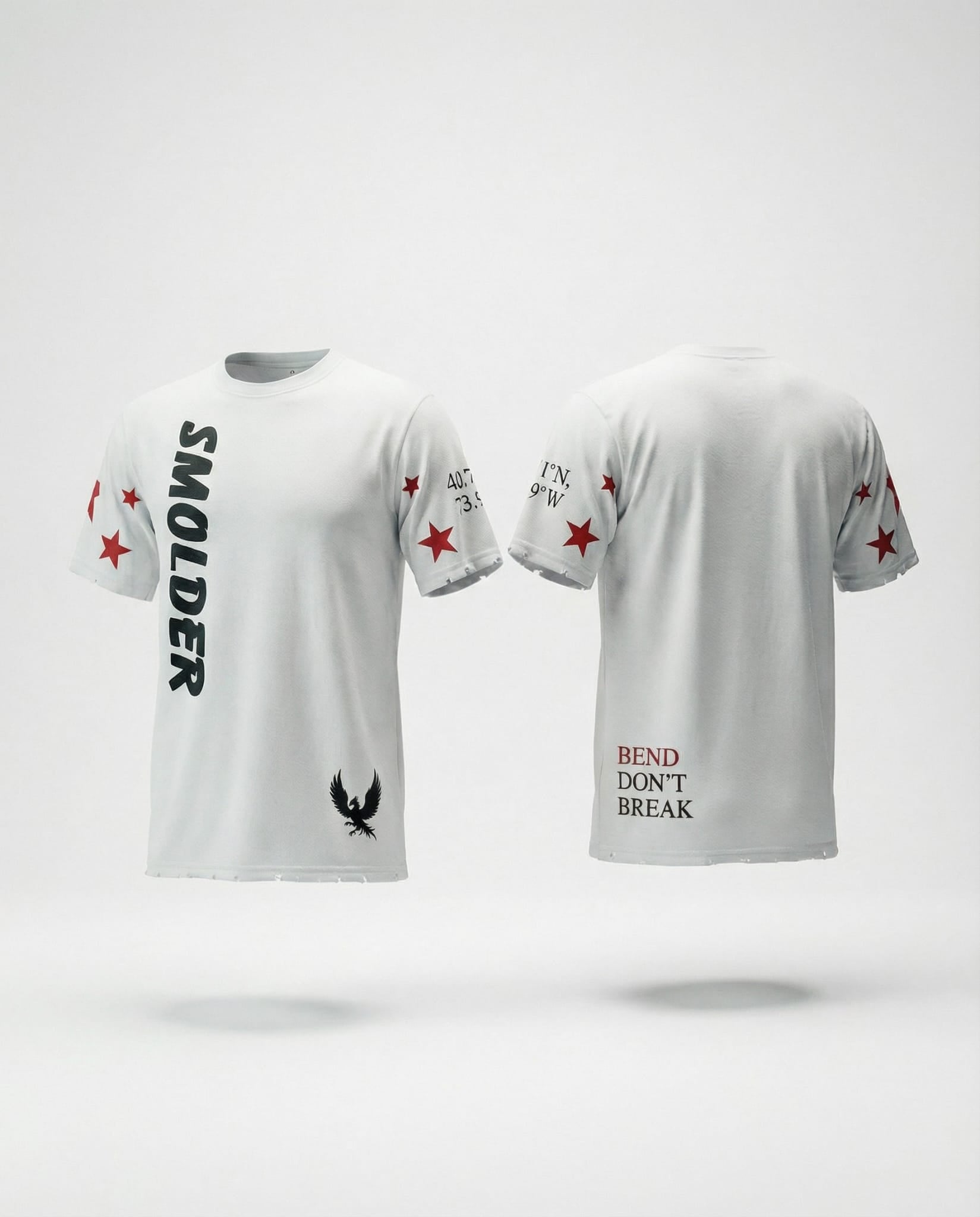 SMOLDER Phoenix Tee White