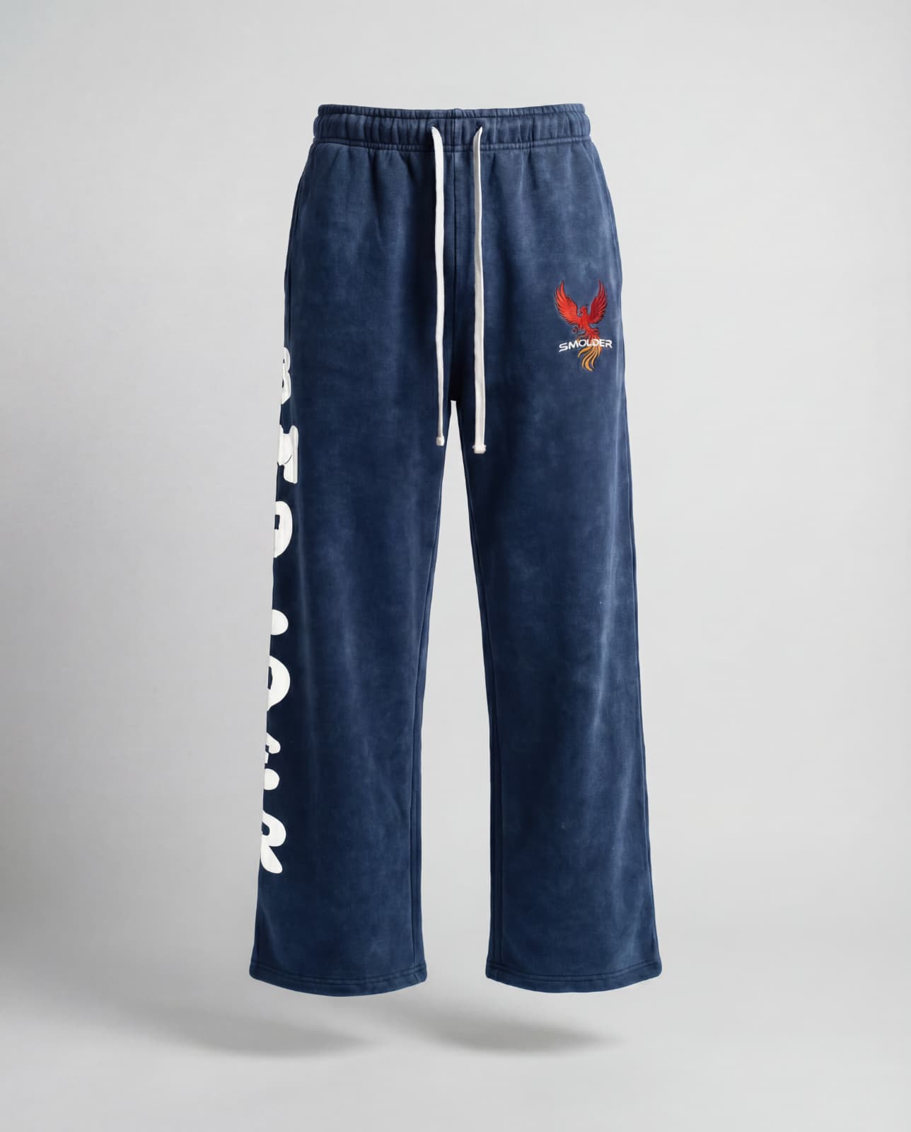 Acid wash premium pant (Navy Blue)