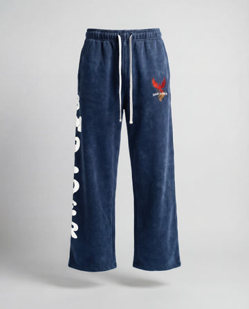 Acid wash premium pant (Navy Blue)