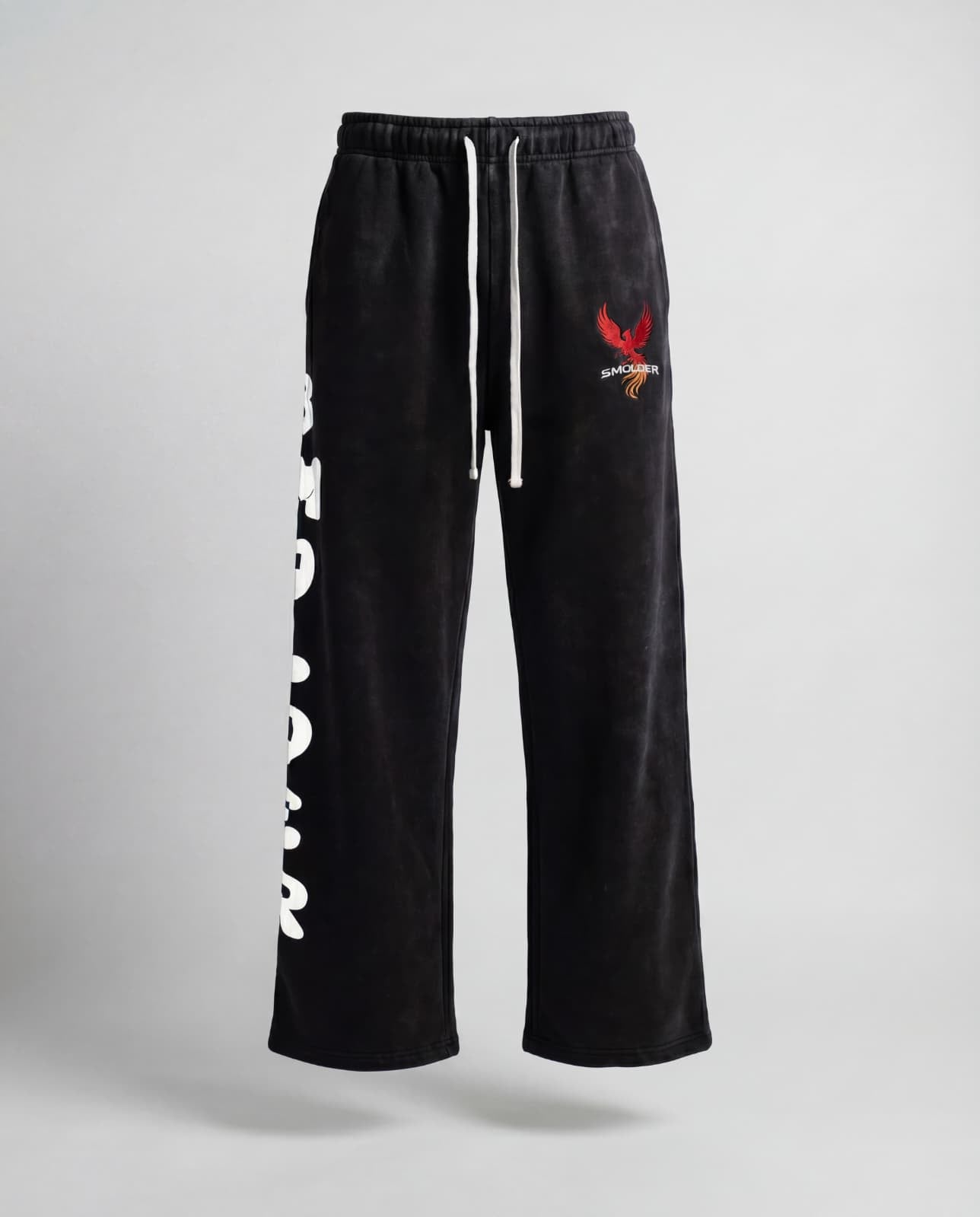 Acid wash premium pant (Black)